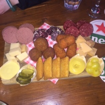 Cheese and snack board in Amsterdam