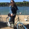 Me on my bike next to the Copenhagen lakes!